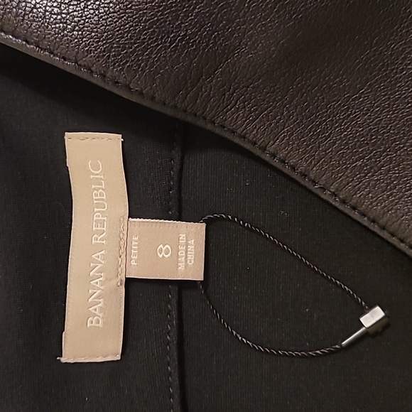 genuine leather BR BANANA REPUBLIC soft fine quality top shirt statement piece - Picture 6 of 12